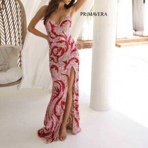 Primavera Couture Sequin Prom Dress 4373